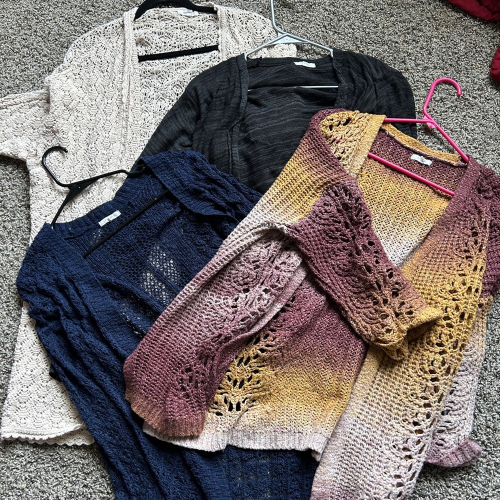 Lot of 4 MAURICES cardigan sweaters XXL